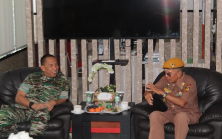 Dandim 0315/Tanjungpinang Terima Silaturahmi Ketua LVRI Kepri
