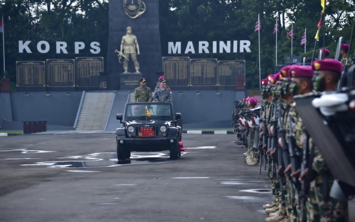 Aksi Prajurit Petarung Marinir Pukau Panglima Australia Saat Kunjungi Markas “Hantu Laut”