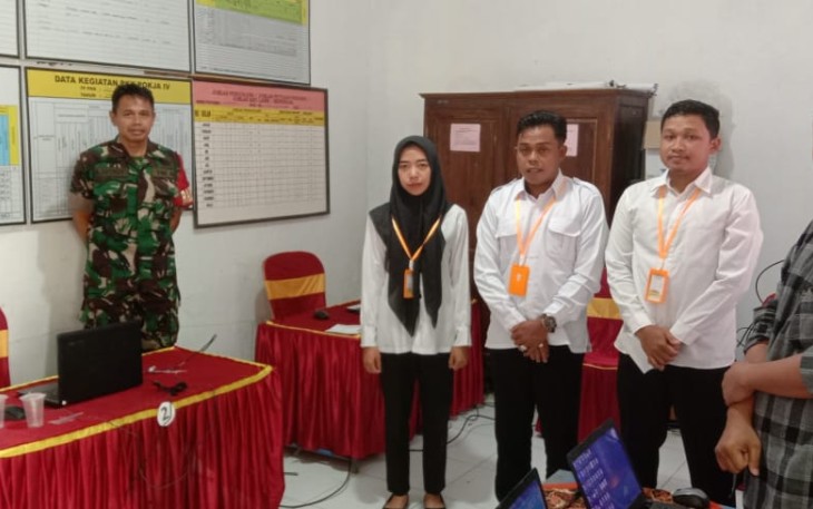 Babinsa Ngadirojo Sertu Arief Hadiri Tes Penjaringan Perangkat Desa