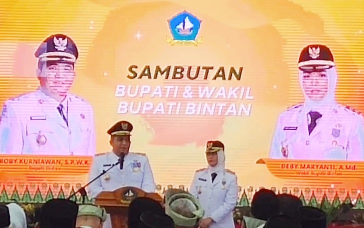 Perdana Pidato Bupati Bintan Roby Kurniawan Dalam Rapat Paripurna DPRD Bintan 