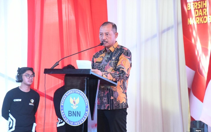 Sekretaris Daerah Provinsi Kepulauan Riau, Drs. Adi Prihantara, mewakili Gubernur Kepri menghadiri Launching 'Wisata Dunia Kopi' Kampung Madani Bersinar yang digelar Badan Narkotika Nasional Provinsi (BNNP) Kepri di Kelurahan Muka Kuning, Batam, Kamis (13/2)
