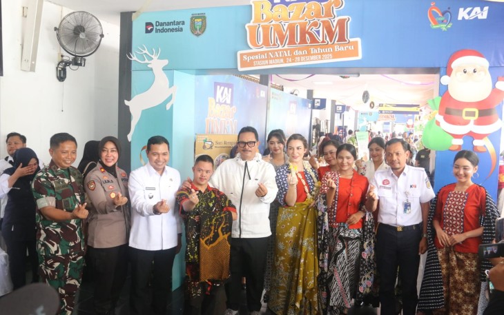 Dandim Madiun Hadiri Pembukaan Pameran UMKM KAI Daop 7 Madiun