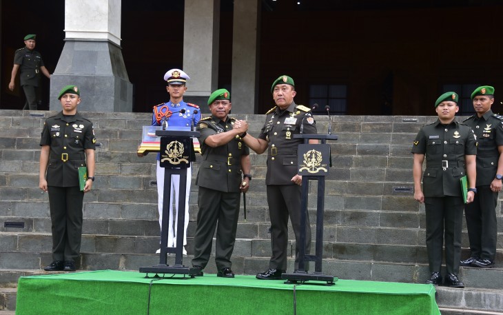 Apel Luar Biasa Serah Terima Personel Organik dan Taruna Akademi Militer,17 Januari 2025