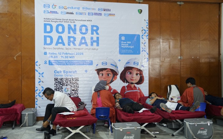 WIKA Grup Kompak Gelar Donor Darah Sinergi Untuk Kemanusiaan