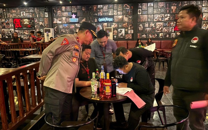 Polres Kediri Razia Tempat Hiburan Malam Jelang Nataru