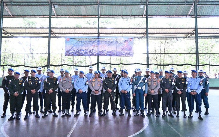 Danpom Koopsud II Hadiri Upacara Pembukaan Operasi Gaktib dan Yustisi Tahun 2025