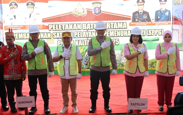 Polda Kalteng Launching Pembangunan SPPG