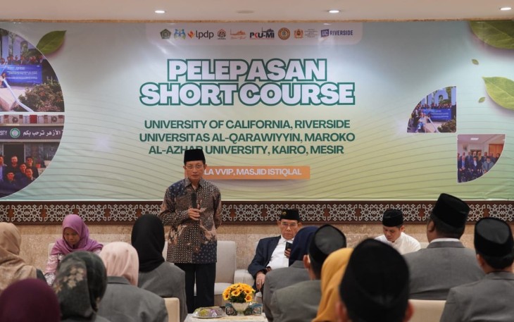 Menag Nasaruddin Umar melepas keberangkatan 82 mahasiswa program S2 dan S3 untuk mengikuti short course ke berbagai perguruan tinggi luar negeri.