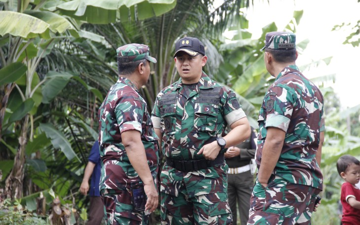 Kasdim 0507/Bekasi Monitoring dan Pengamanan Kunjungan Wapres RI di SMPN 30 Jatiasih