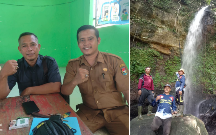 Ketua BPD Muhlil Dahlan dan Kades Talang Baru, Tukin
