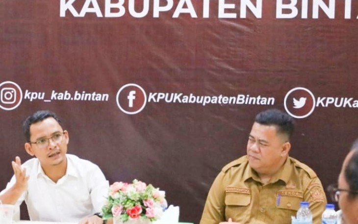 Sekretaris Daerah Kabupaten Bintan Kunjungi KPU