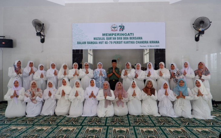 Persit KCK Cab XV Dim Pacitan Gelar Peringatan Nuzulul Qur'an dan Do'a Bersama HUT ke 79 Persit Tahun 2025