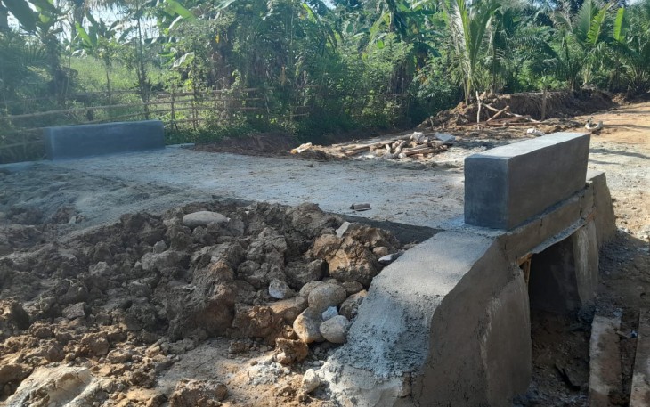 Salah Satu Plat Duiker Program TMMD Ke-124 Kodim 0408/BS Sudah Selesai