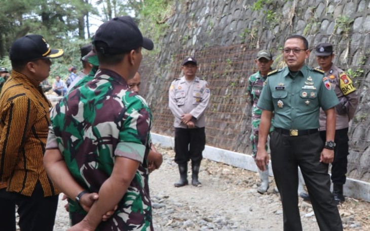 Kasrem 081/DSJ Tinjau Pra TMMD di Tulungagung