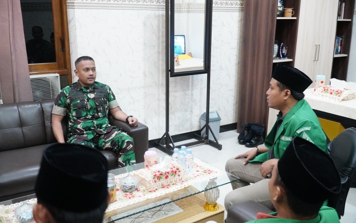 Komandan Kodim 0803/Madiun Terima Kunjungan Silaturahmi GP Ansor Kabupaten Madiun