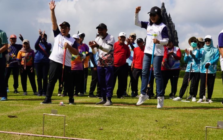 Wamen Diana Buka Turnamen Gateball Piala Walikota Jogja 2025