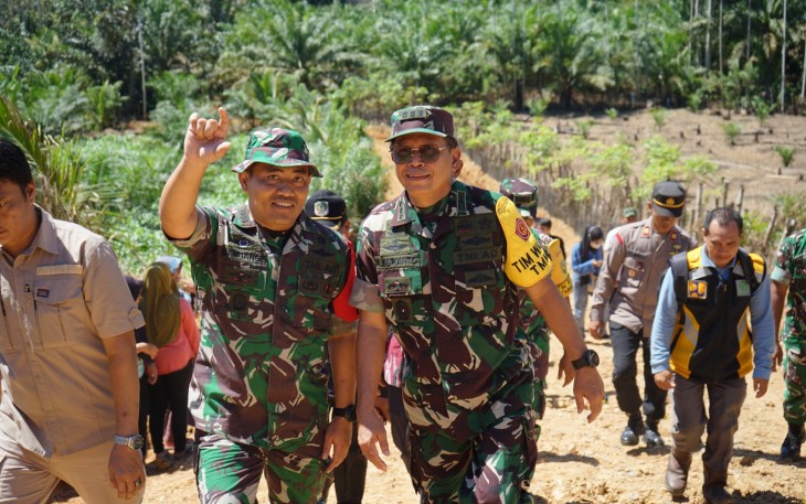 Tim Wasev Mabesad Tinjau Lokasi TMMD Ke-124 Kodim 0408/BS