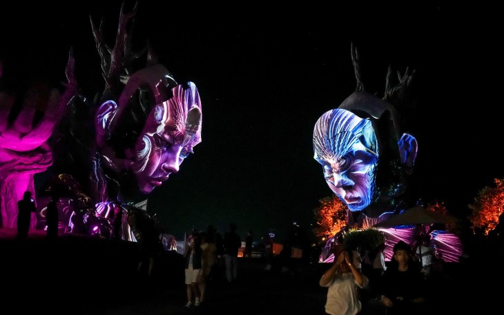 ekosistem kreatif terpadu berbasis seni, alam, teknologi, dan budaya di Nuanu Creative City, Tabanan, Bali.