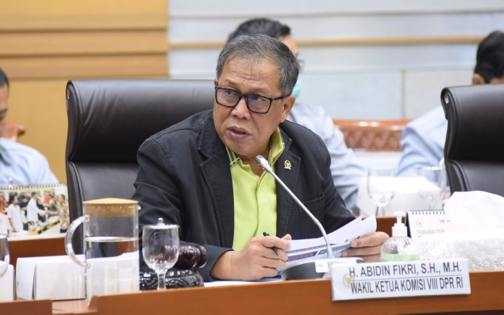 Wakil Ketua Komisi VIII DPR RI sekaligus Ketua Panitia Kerja (Panja) Rancangan Undang-Undang (RUU) Keuangan Haji Abidin Fikri.