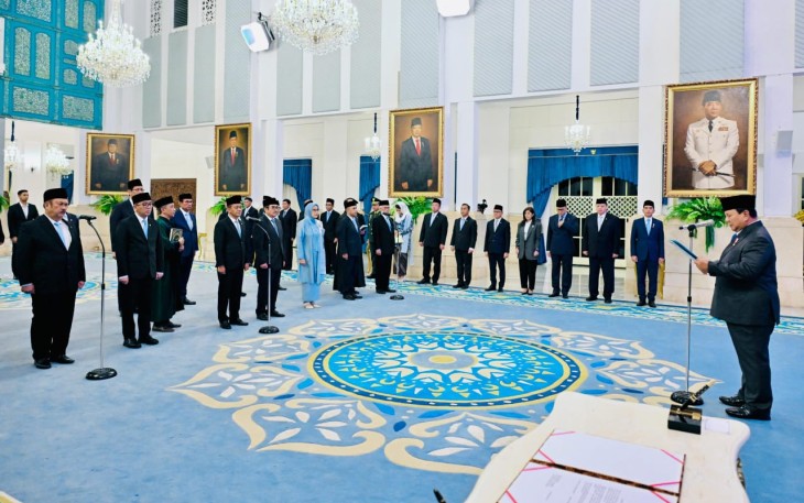 Panglima TNI Hadiri Pelantikan Pengurus Dewan Energi Nasional di Istana Negara