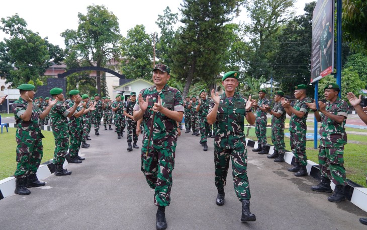 Pangdam I/Bukit Barisan, Mayjen TNI Hendy Antariksa melaksanakan kunjungan kerja ke Satuan Zeni Kodam I/BB (Zidam I/BB) di Mako Zidam I/BB
