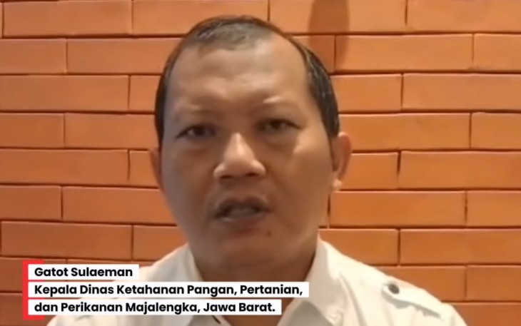 Gatot Sulaeman, Kepala Dinas Ketahanan Pangan, Pertanian, dan Perikanan Majalengka, Provinsi, Jawa Barat.