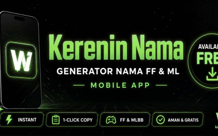Aplikasi "Nama Keren FF & ML" Dibahas oleh 5 Content Creator Gaming Indonesia dalam Sepekan