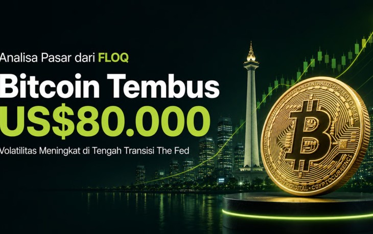 Bitcoin Tembus US$80.000, Pasar Diuji Transisi The Fed dan Perpecahan FOMC