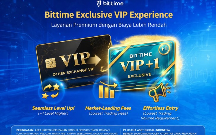 Bittime Exclusive VIP Experience, Layanan Premium dengan Biaya Lebih Rendah