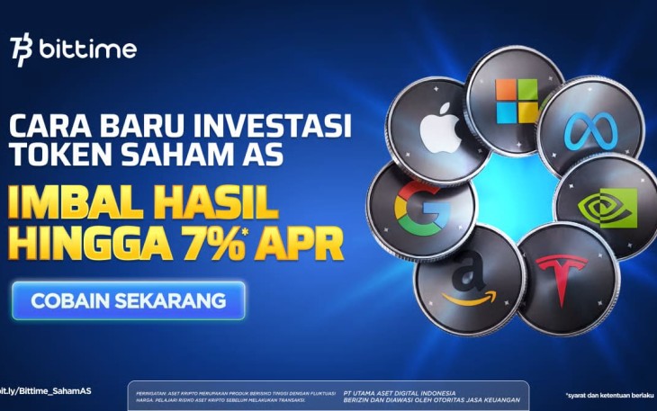 Bittime Luncurkan Fitur Earn pada Tokenized US Stocks