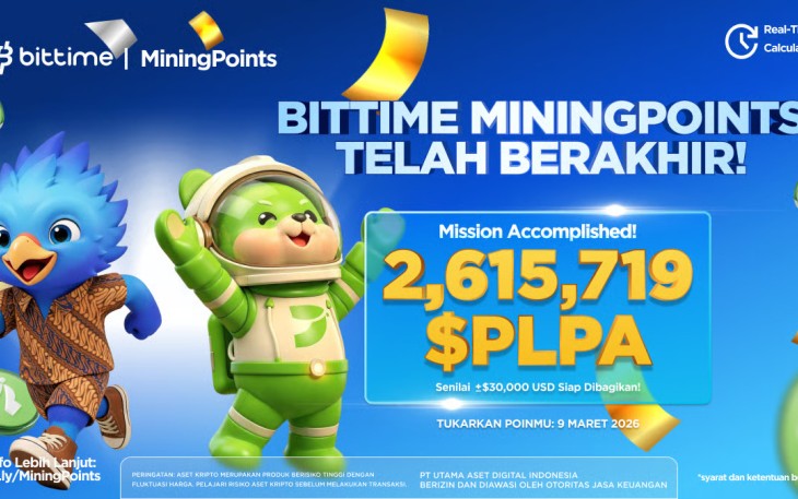 Bittime Mining Points Resmi Berakhir