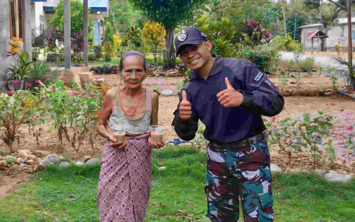 Bubur kacang ijo satgas Yonarmed 12 Kostrad 