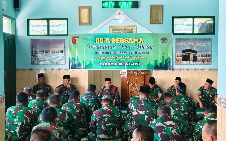 Peringatan Isra Mi’raj Nabi Muhammad SAW di Kodim Ngawi
