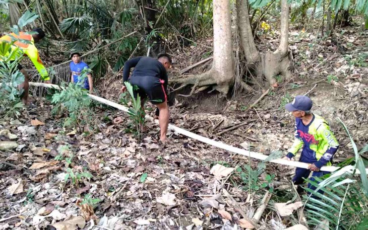 Pipa sumur bor di lokasi TMMD Ke 127 Kodim Soppeng 