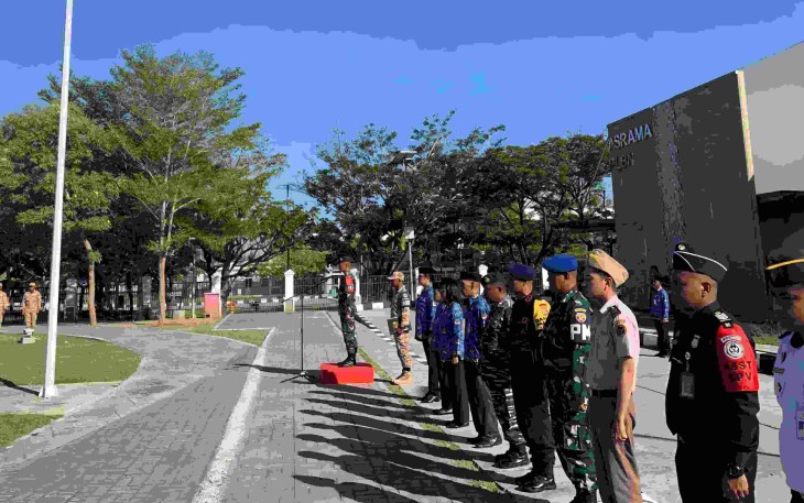 Upacara hari lahir Pancasila di perbatasan