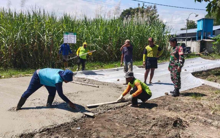 Pengecoran jalan desa