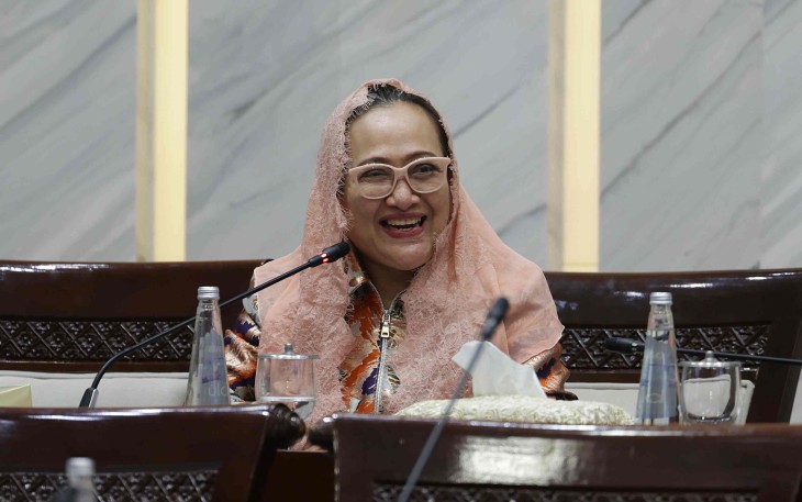 Anggota Komisi XI DPR RI Anna Muawanah, saat Rapat Kerja Komisi XI DPR RI dengan Ketua Dewan Komisioner LPS, di Gedung Nusantara I, Kompleks Parlemen, Senayan, Jakarta, Kamis (10/9/2026) 