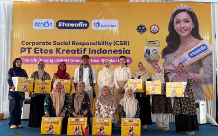 Gandeng Maia Estianty, PT Etos Kreatif Indonesia dan Yayasan Amal Bunda Berdayakan 250 Perempuan UMKM