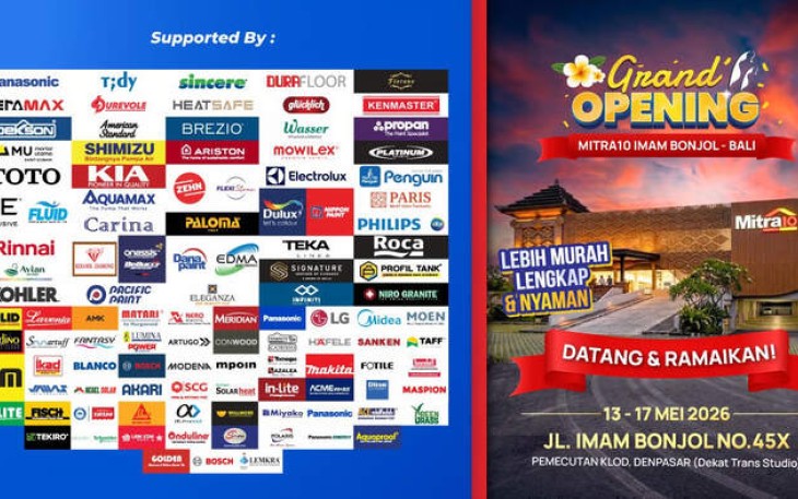 Grand Opening Mitra10 Imam Bonjol Bali, Lengkapi Kebutuhan Rumah dengan Promo Menarik