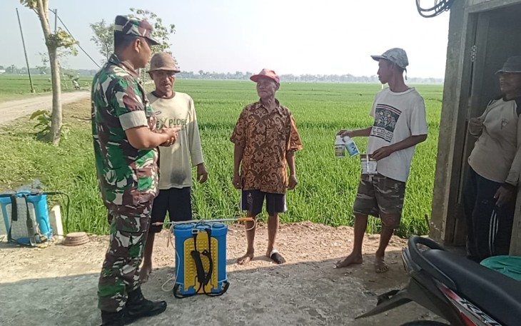 Komsos bersama petani wilayah desa binaan 