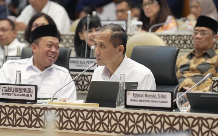 Menteri Iftitah usai Rapat Kerja dengan Pansus Reforma Agraria DPR RI, Selasa (21/1)