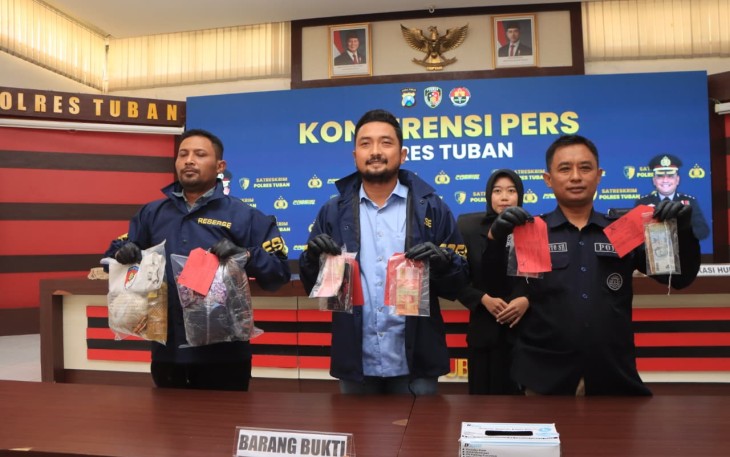 Polres Tuban Ungkap Jaringan Pengedar Uang Palsu 3 Tersangka Diamankan