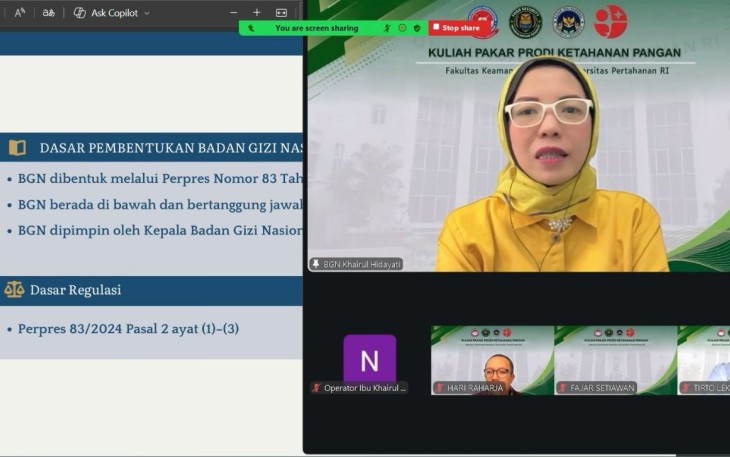 Kepala Biro Hukum dan Humas BGN, Khairul Hidayati