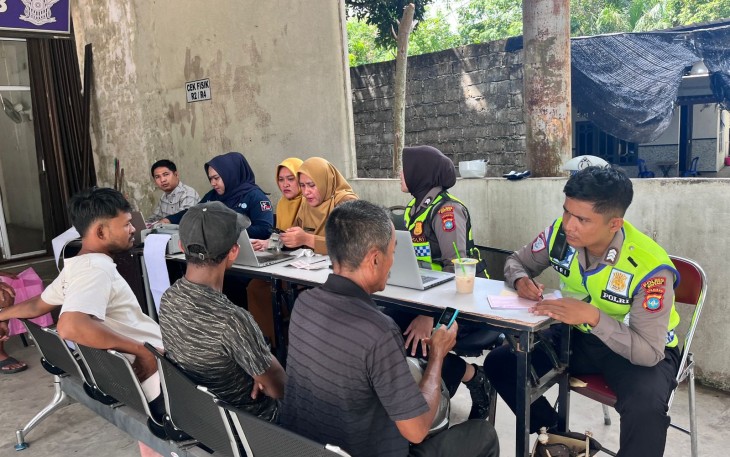 Tingkatkan Kepatuhan Pajak dan Keselamatan Jalan, Satlantas Polres Bintan Gelar Penertiban Simpatik di Kijang