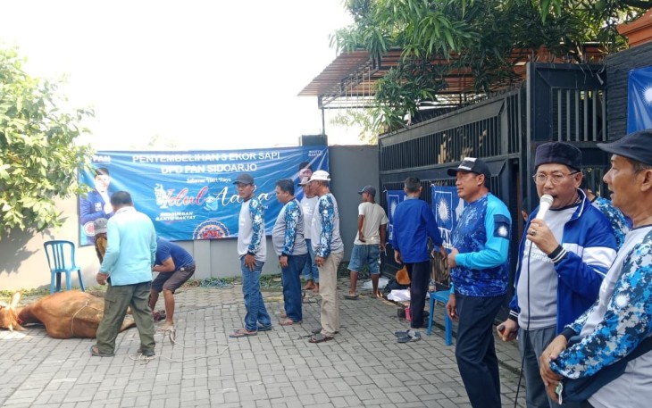 Idul Adha 1447 H,  PAN Sidoarjo 700 Paket Daging Qurban ke Warga dan Ojol