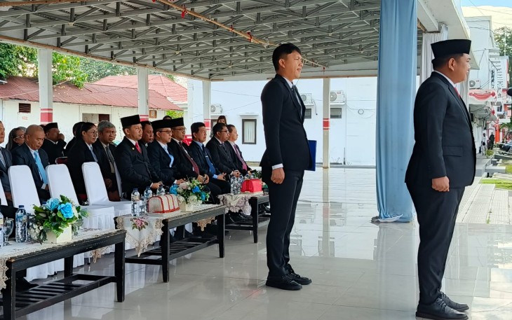 Pimpin Upacara Peringatan Harla 2026, Wawali Randito Maringka Bacakan Amanat Kepala BPIP RI