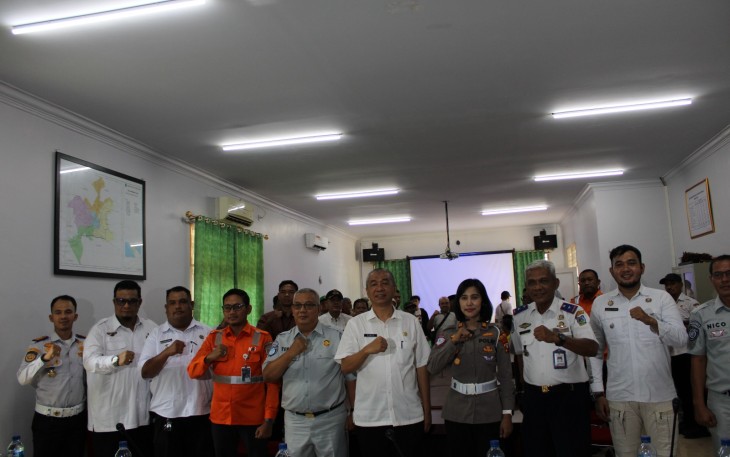 Rapat Evaluasi dan Pemantapan Petugas Perlintasan Kereta Api di Kota Tebing Tinggi, Rabu (3/6/2026) bertempat di Aula Dinas Perhubungan Kota Tebing Tinggi