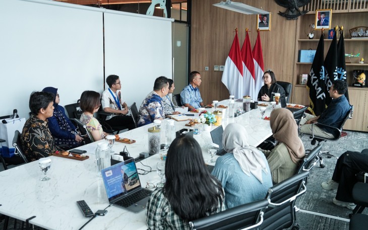 Wakil Menteri Ekonomi Kreatif, Irene Umar, menerima audiensi PT Serasi Autoraya (TRAC) di Kantor Kementerian Ekraf, Jakarta, Rabu (3/6/2026)