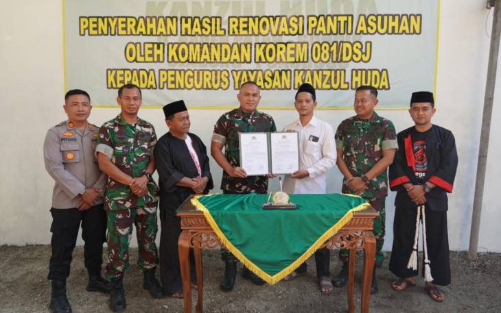 Korem 081/DSJ Bawa Harapan Baru Anak-anak Kanzul Huda