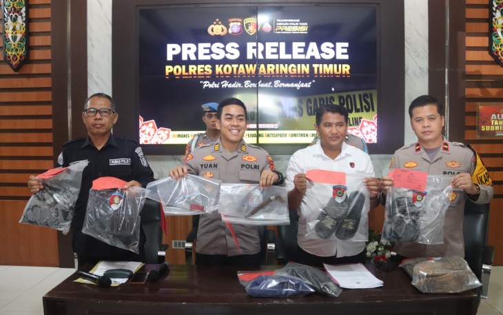 Polres Kotim Ungkap Kasus Tindak Pidana Pembunuhan Di Desa Tangar Kec Mentaya Hulu